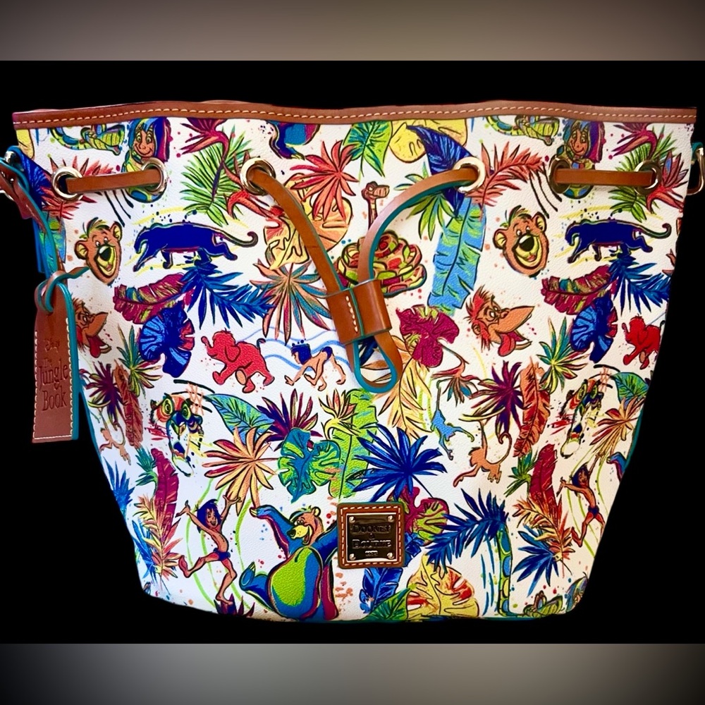 Dooney & Bourke Jungle Book Drawstring Shoulder Bag, NWOT